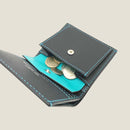 [フレンチカーフ] <br>ミニインターナショナルウォレット<br>color：ネイビー