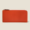 [French calf] <br>L Zip long wallet<br>color: Orange