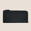 [French calf] <br>L Zip long wallet<br>color: Black