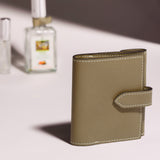 [French calf] <br>hookup wallet<br>color: taupe
