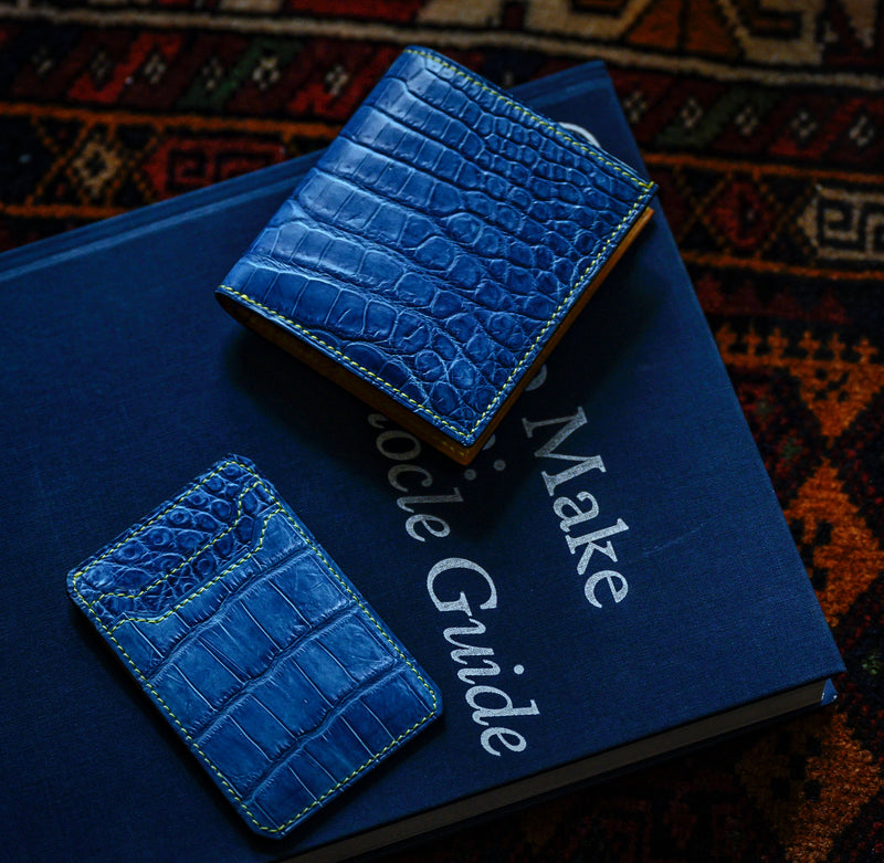 [Ai dyed crocodile] <br> Card case <br> [Made -to -order production]