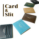 [French calf] <br>card & slit<br>color: black