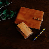 [Persimmon tangy dyed] <br>16×19.2 notebook cover