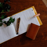 [Persimmon tangy dyed] <br>16×19.2 notebook cover