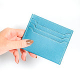 [French calf] <br>card & slit<br>color: Jean blue