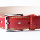[French calf] <br> 35mm belt <br> color: red