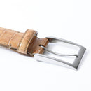 [Croco pattern leather] <br> 35mm belt <br> color: Camel