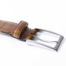 [Croco pattern leather] <br> 35mm belt <br> color: olive