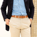 [Salvage PROJECT]<br>[Croc pattern leather] <br>35mm belt<br>color:olive