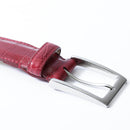 [Croco pattern leather] <br> 35mm belt <br> color: Wine red