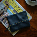 [French calf] <br> Pouch M <br> color: Navy