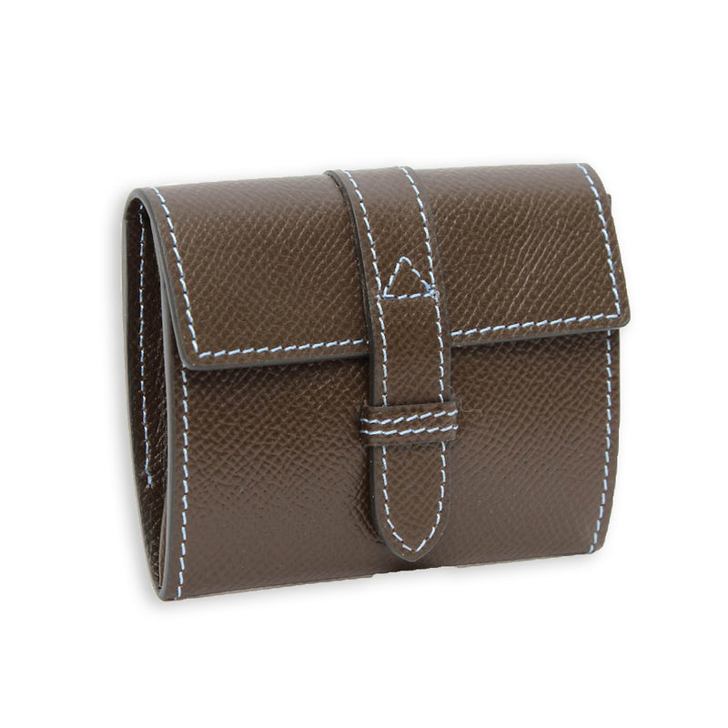 [French calf] <br> Belt coin case <br> COLOR: Dark brown <br> [Made to order]