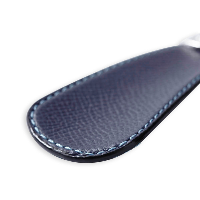 [French calf] <br> Shoehorn <br> color: Ink blue