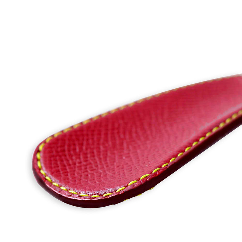 [French calf] <br> Shoehorn <br> color: Red