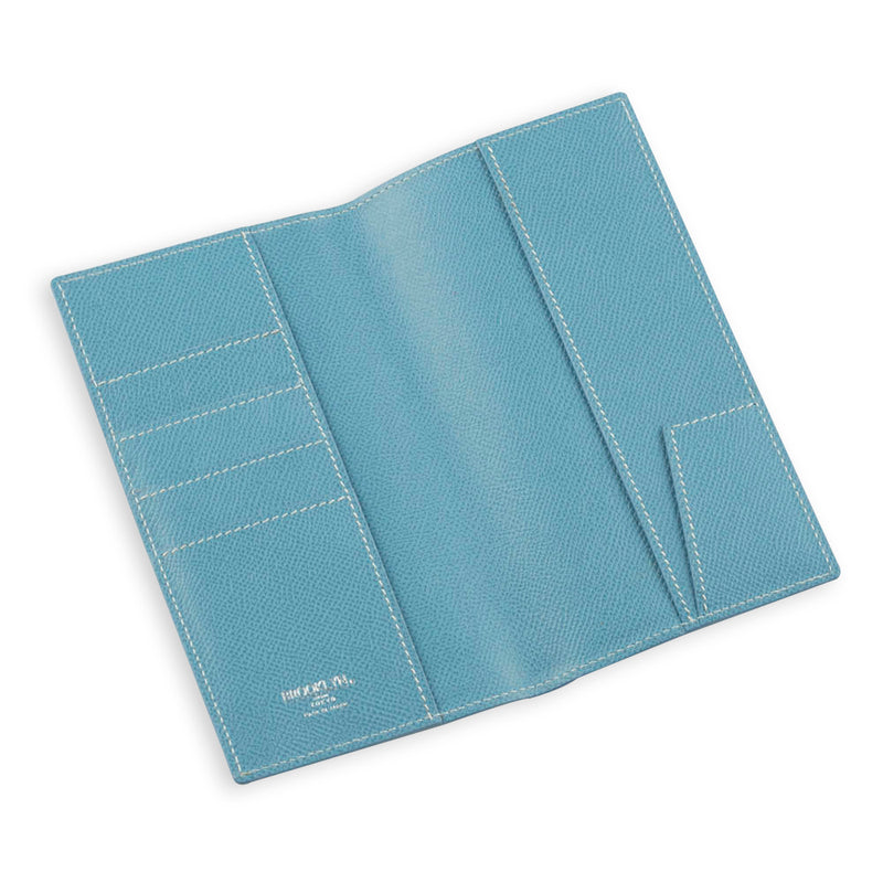 [French calf] <br> Pocket size notebook cover <br> color: Aqua Blue