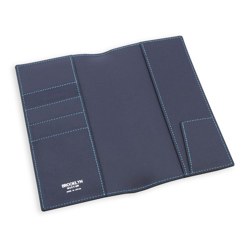 [French calf] <br> Pocket size notebook cover <br> color: Ink blue <br> [Made to order]