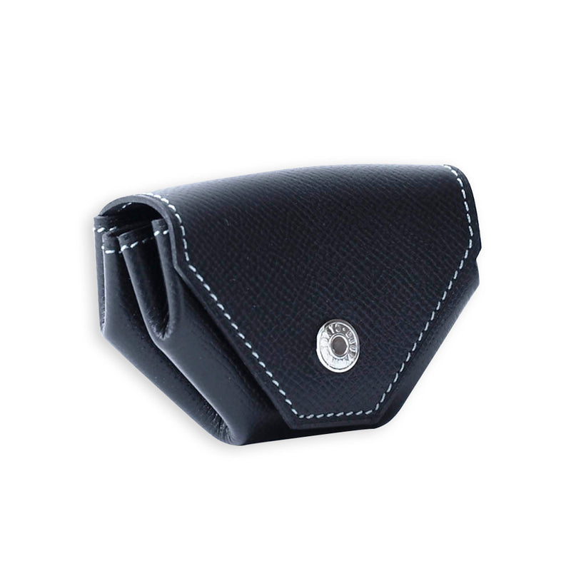 [French calf] <br> Snap coin case <br> COLOR: Black <br> [Made to order]