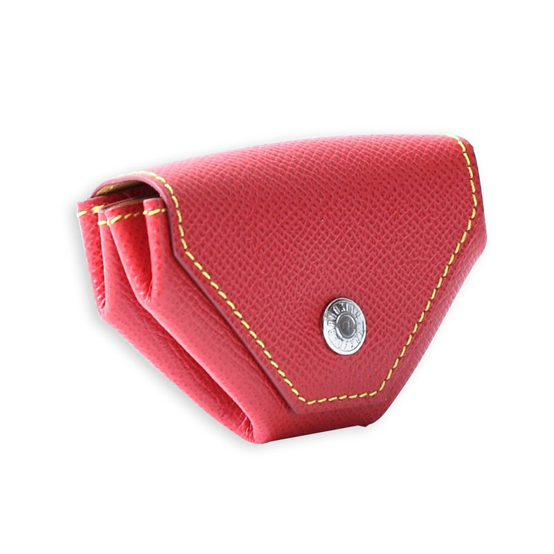 [French calf] <br> Snap coin case <br> COLOR: Red <br> [Made to order]