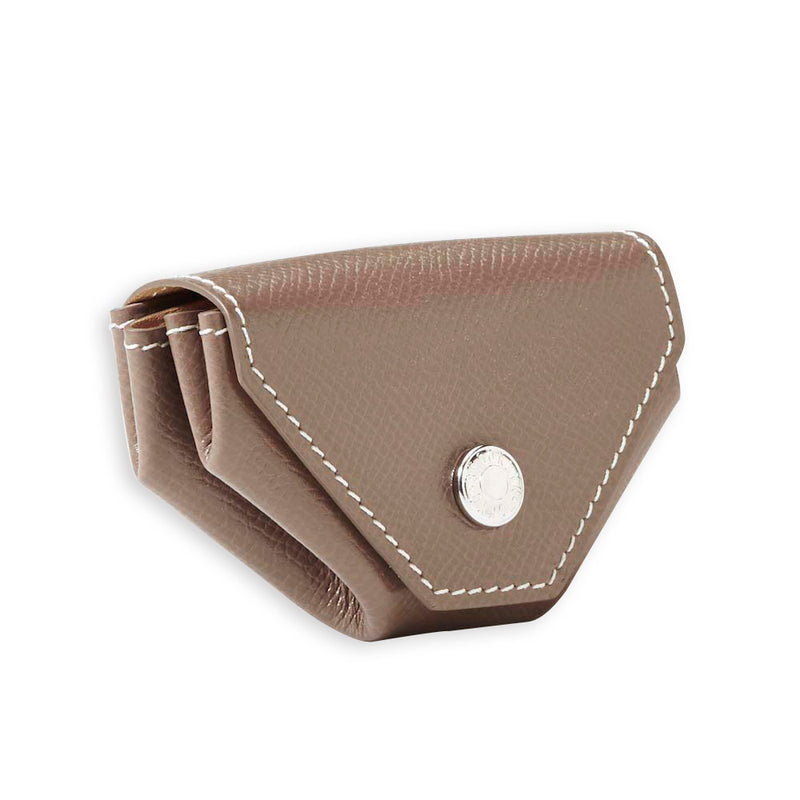 [French calf] <br> Snap coin case <br> Color: Tope