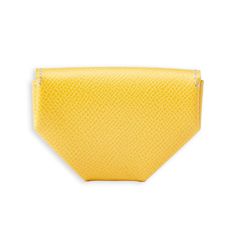 [French calf] <br> Snap coin case <br> COLOR: Yellow <br> [Made to order]