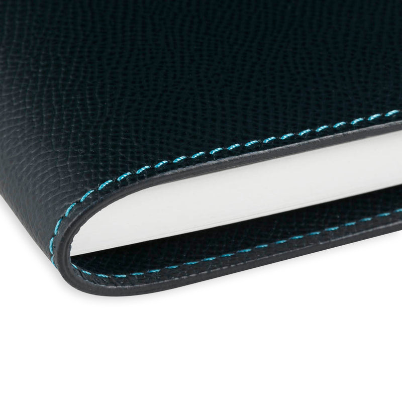 [French calf] <br> 16 x 19.2 Notebook cover <br> Color: Navy