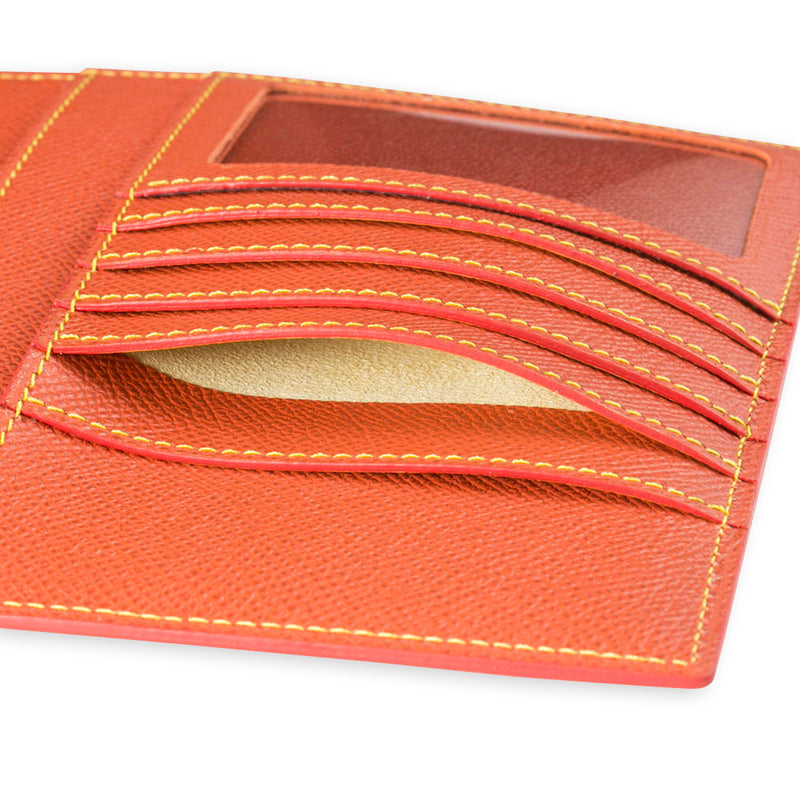 [French calf] <br> 16 x 19.2 Notebook cover <br> Color: Orange