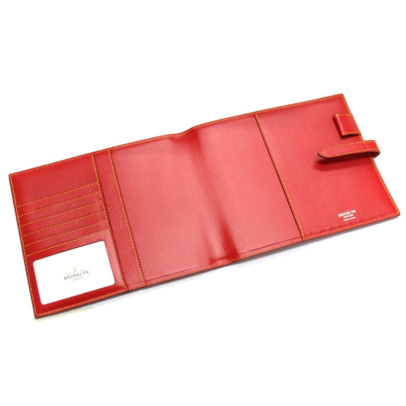 [フレンチカーフ] <br>16×19.2手帳カバー<br>color：レッド