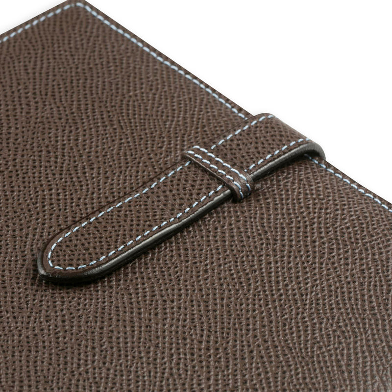 [French calf] <br> A6 notebook cover <br> color: dark brown <br> [Made to order]