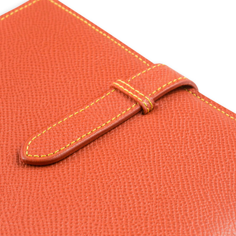 [French calf] <br> A6 notebook cover <br> color: Orange <br> [Made -to -order]
