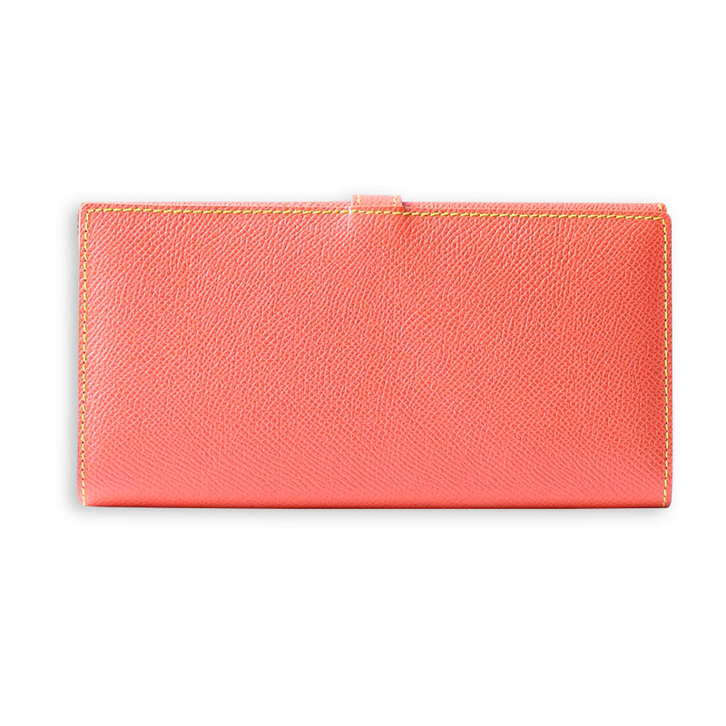 [French calf] <br> Long wallet with belt <br> color: Orange <br> [Made -to -order]