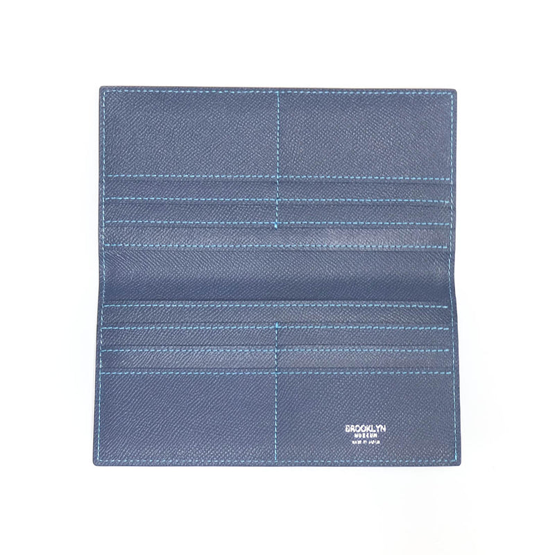 [French calf] <br> Long wallet (no coin purse) <br> color: Ink blue <br> [Made -to -order]