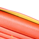 [French calf] <br>Long wallet (no coin purse)<br>color: orange