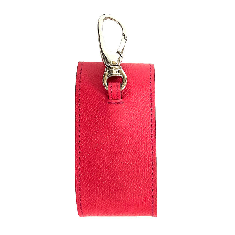 [French calf] <br> Golf ball case <br> COLOR: Fuchsha pink <br> [Made to order]