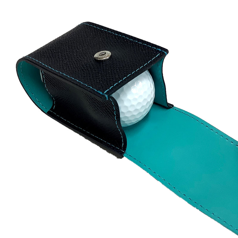 [French calf] <br> Golf ball case <br> color: Navy <br> [Made -to -order]