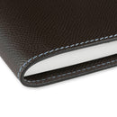 [French calf] <br> B6 notebook cover <br> color: dark brown