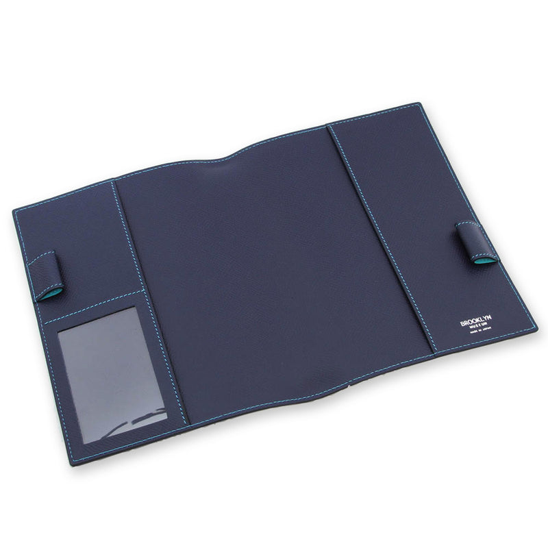 [French calf] <br> B6 notebook cover <br> color: Ink blue <br> [Made to order]