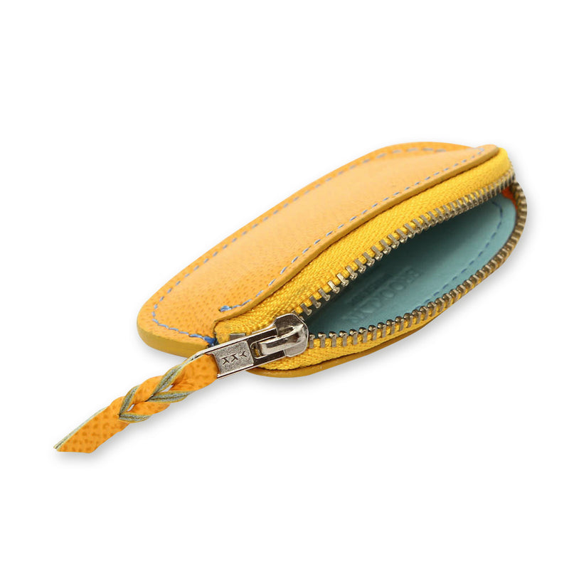 [French calf] <br> Smart coin case <br> Color: Yellow