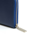 [French calf] <br> Round zip long <Standard> <br> COLOR: Ink blue <br> [Made to order]