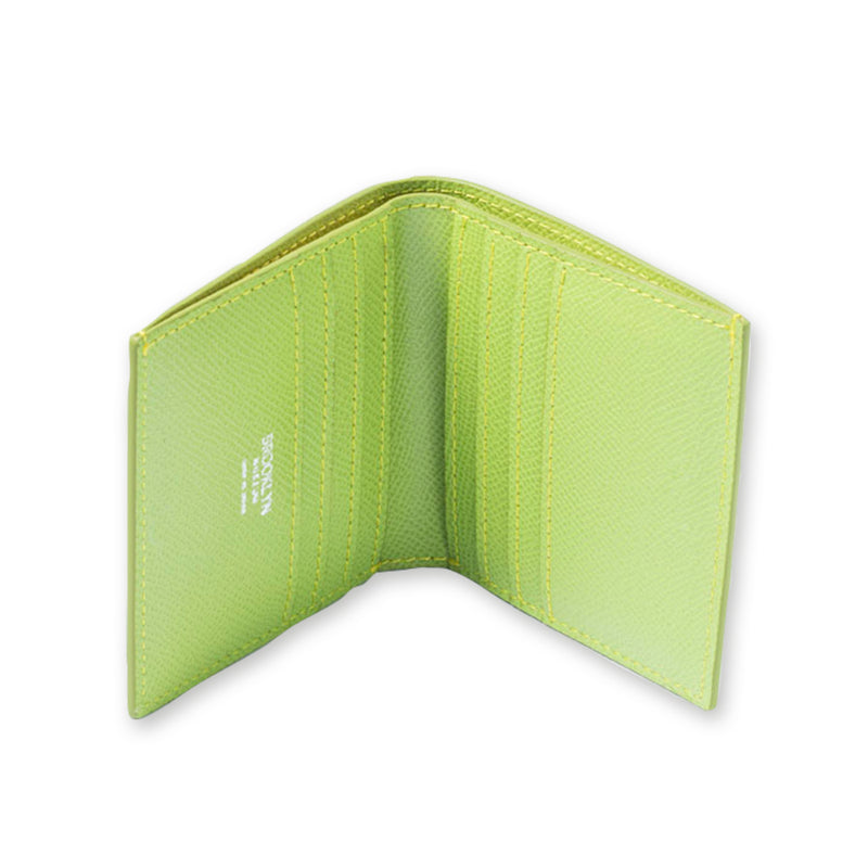 [French calf] <br> Mini wallet <br> Color: Citro -egreen <br> [Made -to -order]