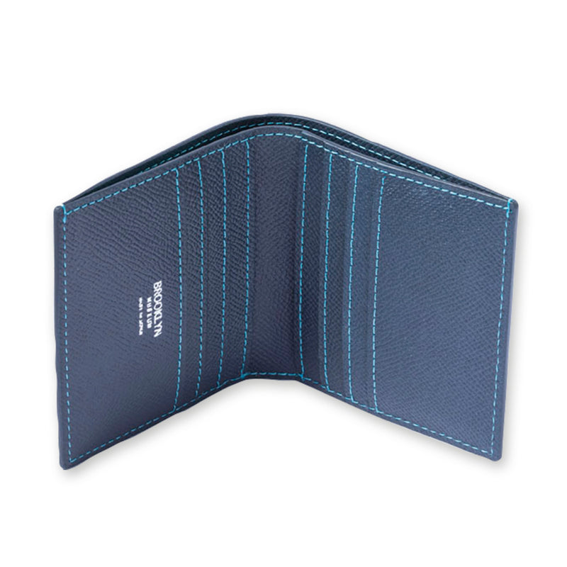 [French calf] <br> Mini wallet <br> color: Ink blue