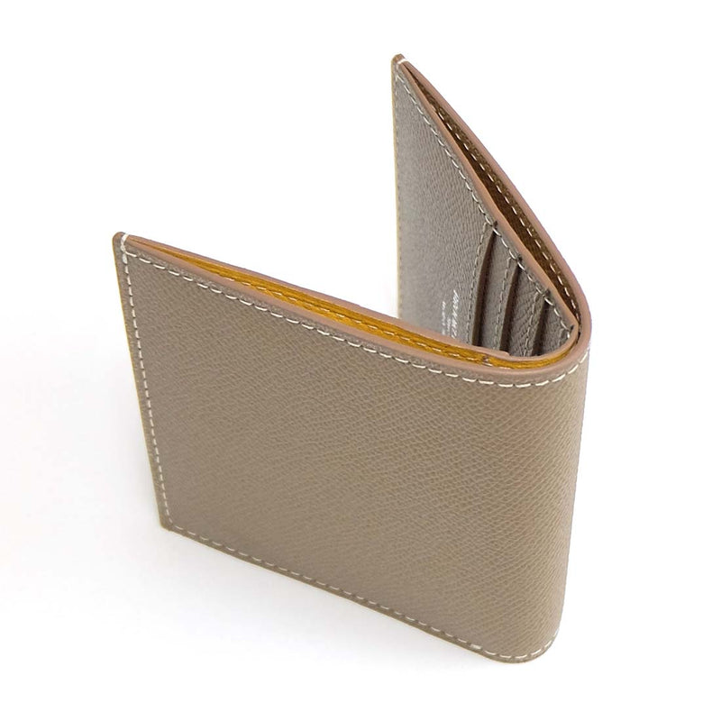 [French calf] <br> Mini wallet <br> Color: Tope <br> [Made -to -order]