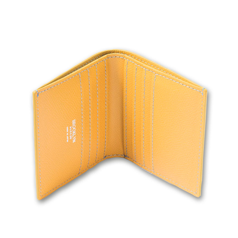 [French calf] <br> Mini wallet <br> color: yellow <br> [Made to order]