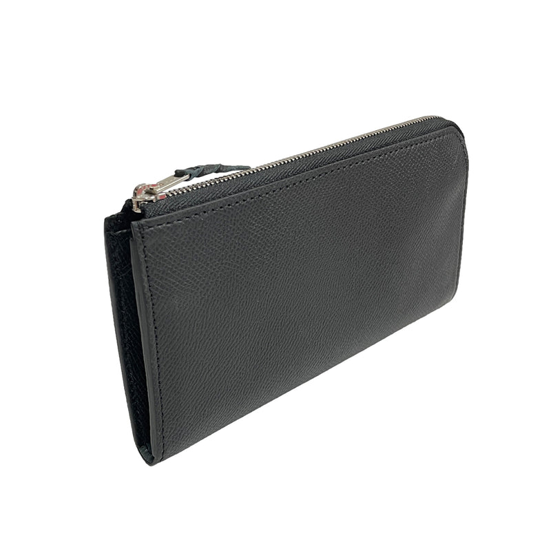 [French calf] <br> l Zip long wallet <br> color: Black