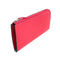 [French calf] <br> L Zip Long Wallet <br> Color: Fuchsha Pink