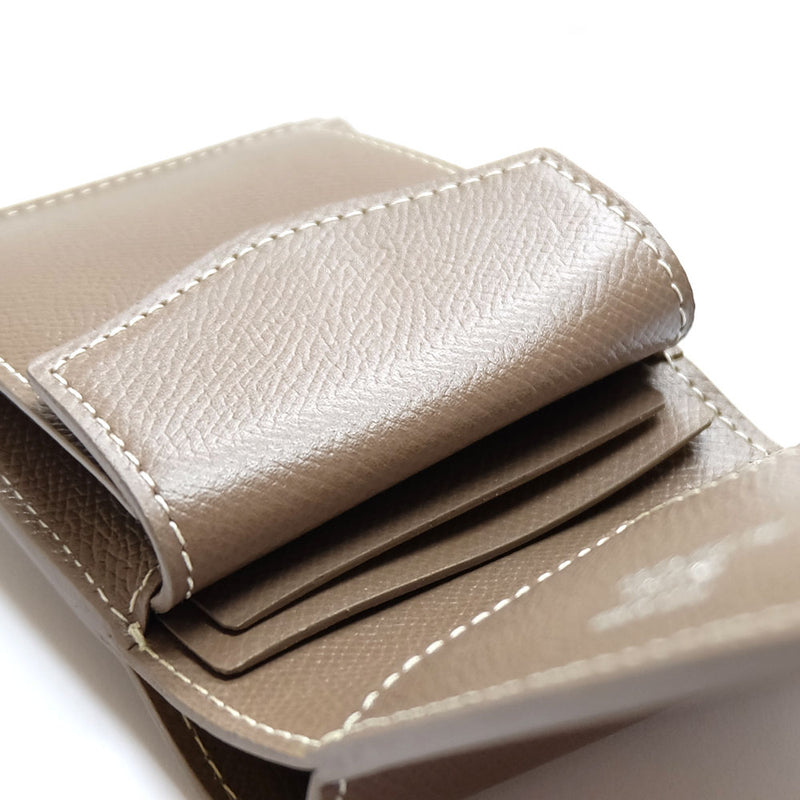[French calf] <br> International wallet <br> Color: Tope <br> [Made -to -order]