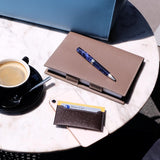 [French calf] <br>B6 notebook cover <br>color: taupe<br>[Made to order]