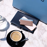 [French calf] <br>B6 notebook cover<br>color: navy<br>[Made to order]