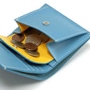 [French calf] <br> Mini wallet (with coin purse) <br> color: Aqua Blue