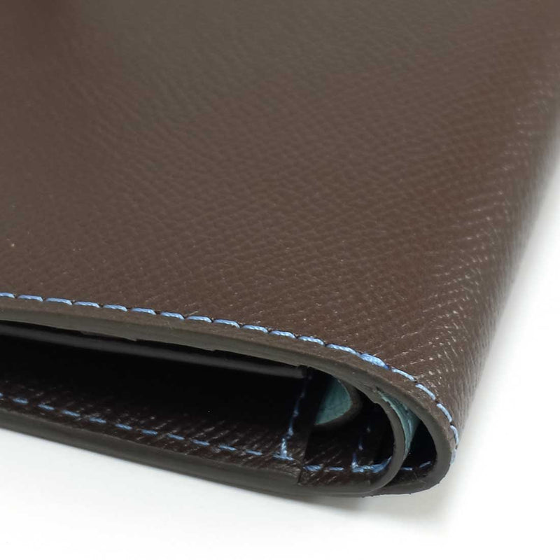 [French calf] <br> Mini wallet (with coin purse) <br> COLOR: Dark brown