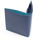 [French calf] <br> Mini wallet (with coin purse) <br> color: Ink blue